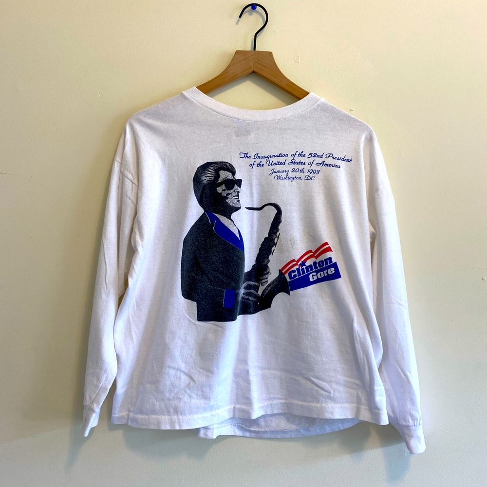 Vintage Bill Clinton Inauguration Commemorative long-sleeve tee